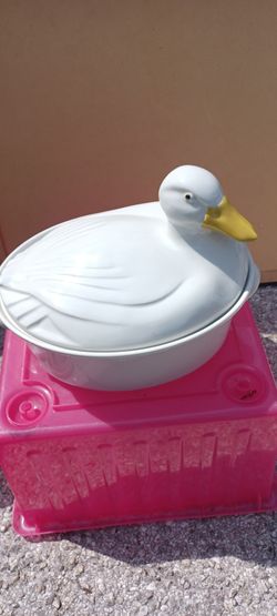 Porcelain Duck Serving Dish