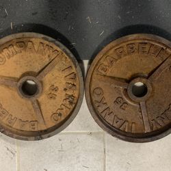 35lb barbell plates (Pair)