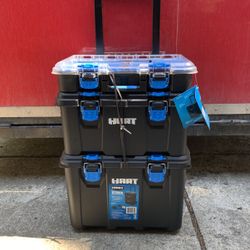 HART Stack System, Mobile Tool Storage and Organization, Black & Blue