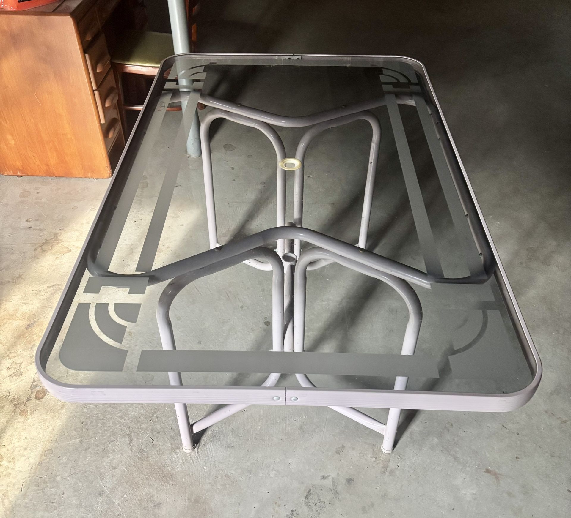 Glass Top Patio Table