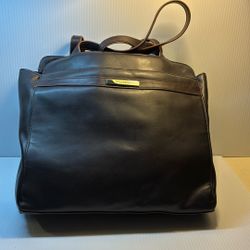 Purse Hand Bag Brown  Villager Lize Clairborne