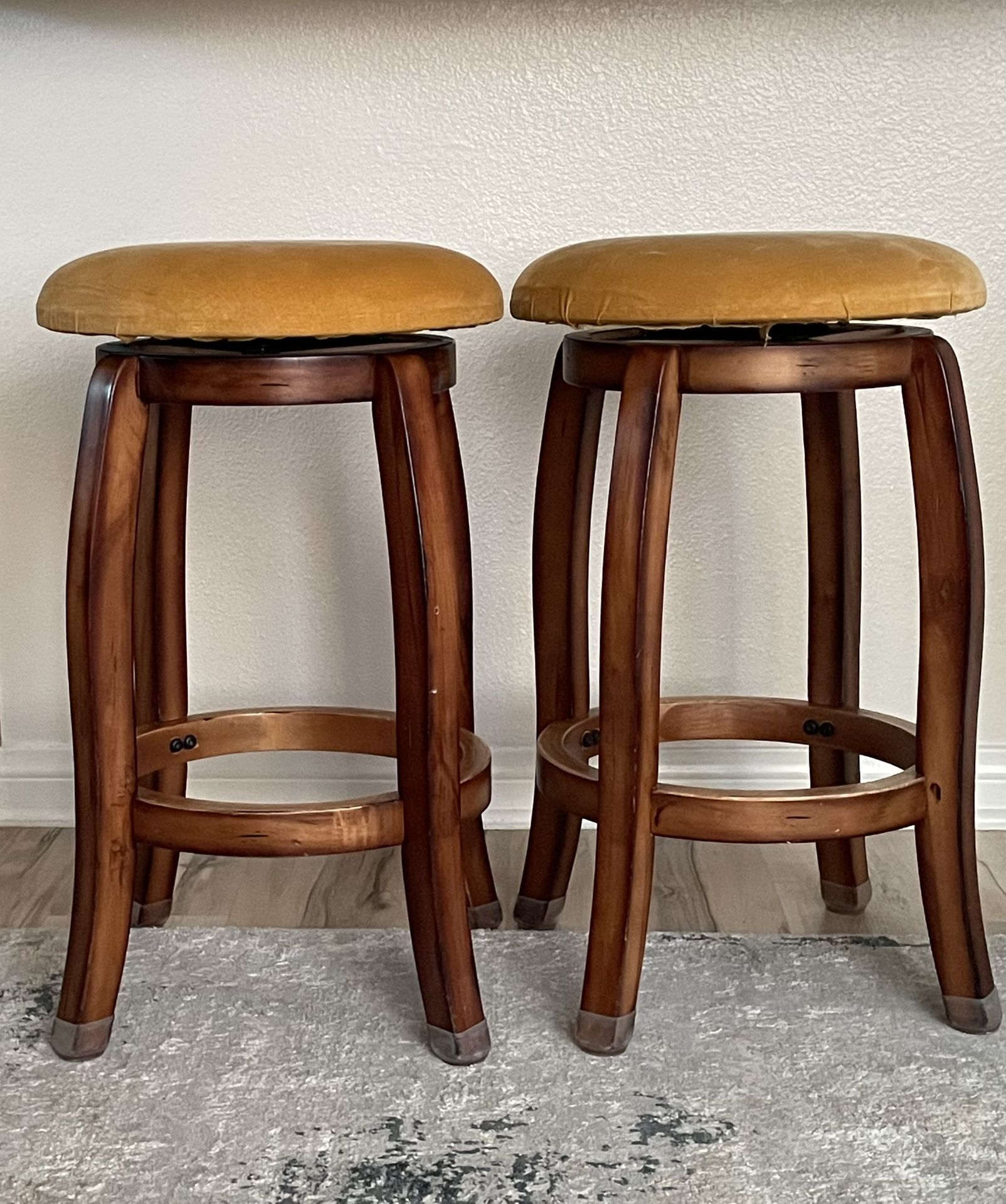 Pair of Swivel Bar Stools