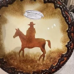 5 Clay Art Plates - Microwave And Dishwasher Safe 