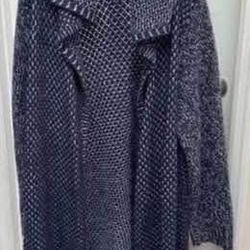Denim 24/7 Open Blue Sweater Cardigan Fits Most S/L just $5 