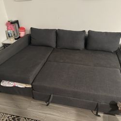 Grey  Ikea Couch 
