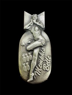 Memphis Belle Bomber Silver Pour .999 George Petty's pin-up girls, 3D model