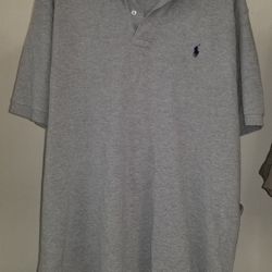 XXL Grey Navy Blue Polo By Ralph Lauren 