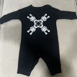 Baby Burberry Fleece Onesie 6m
