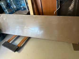 Grey Quartz / Slab stone / 90 inch long by 23 wide / Black splash