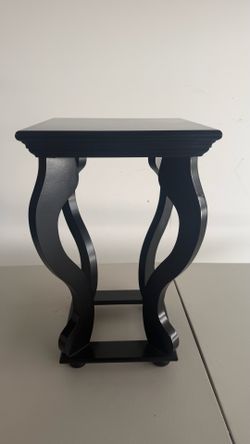 Black Wooden Side Table