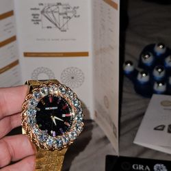 Vvs1 Moissanite Diamond Watch 