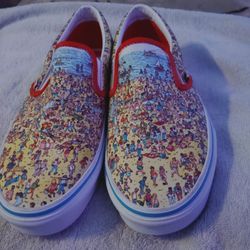 Where's Waldo Vans Tennis Shoes