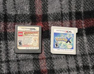 Nintendo DS & 3DS Game Bundle - Pokémon X & LEGO Indiana Jones