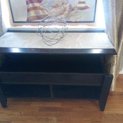 Coffee Table With Metal Deco