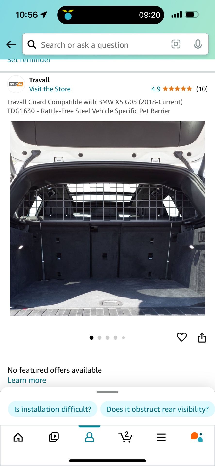 Trav All BMW X5 Pet Barrier
