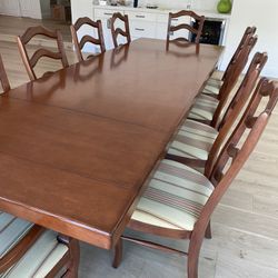 Dining Table And 10 Chairs 