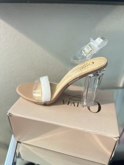 Clear heels Size 10