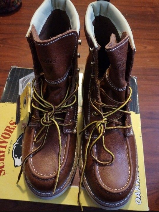 Herman Survivors Oakridge Steel Toe Work Boots Size 12