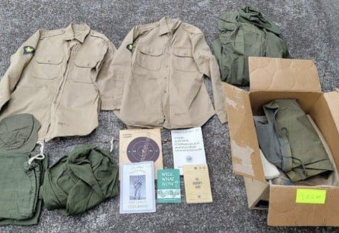 50's/60's Vintage USA  Military bags/Hats/Uniforms/Pamphlets/HISTORY! 