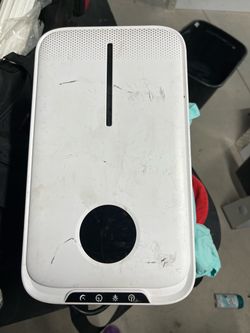 White Air Purifier with Control Panel