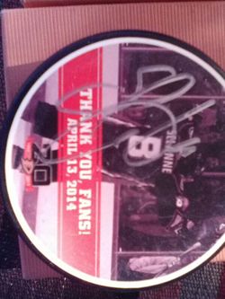 Autographed Ducks puck