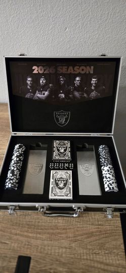 Raiders Gift Box Poker Set