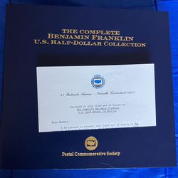 Lot 37 BENJAMIN BEN FRANKLIN HALF DOLLAR 90% SILVER COIN - Good - Very Good Cond