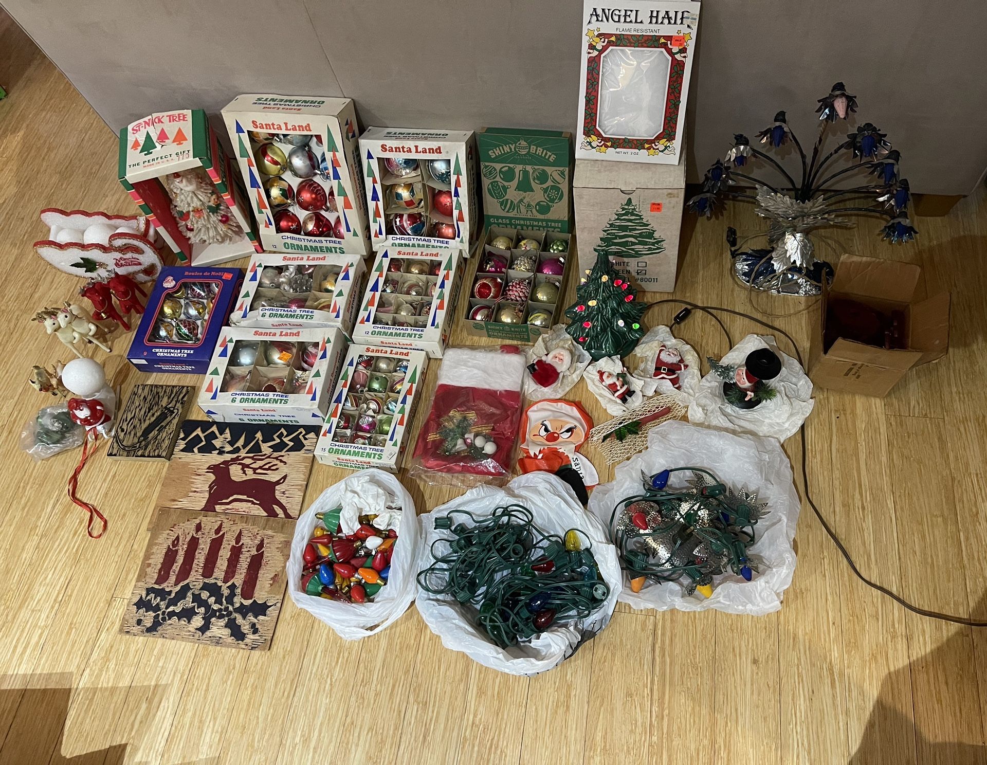 Lot Of Vintage Glass Ornaments/ Decorations