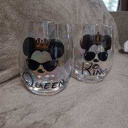 King and Queen. wine glass