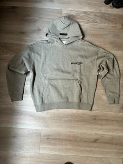 Dark oat grey essential hoodie size L and S