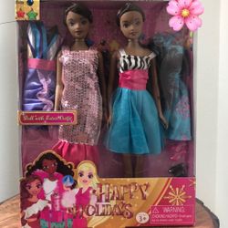 2 Dolls With Extra Outfits