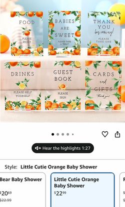 Baby shower decor