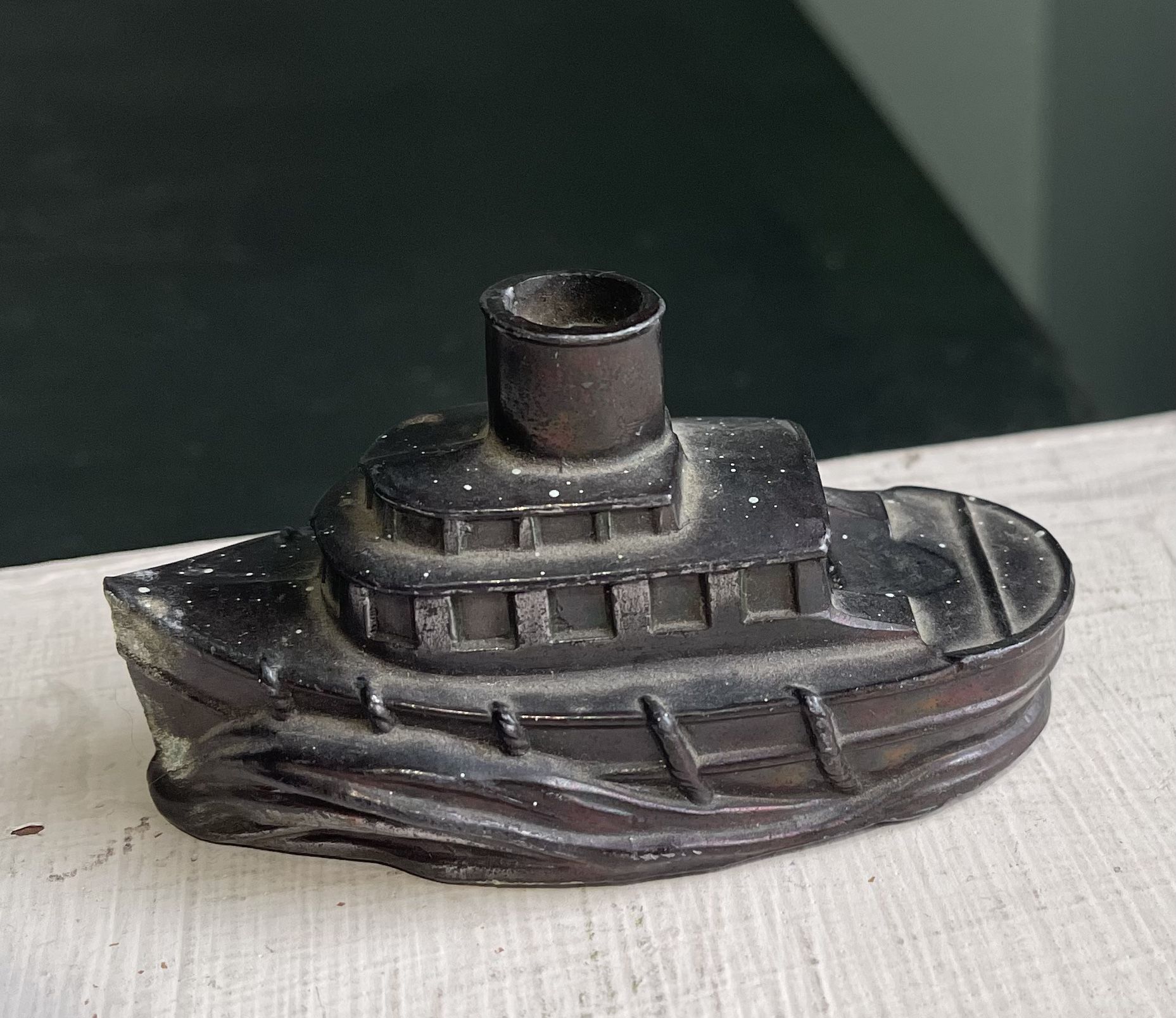 30s Boat Paperweight
