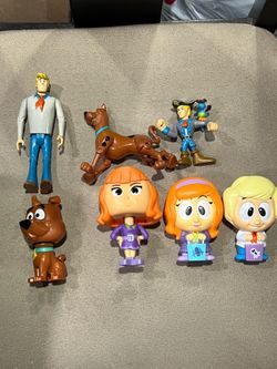 Scooby Doo & Fred Pirate Figure lot of 7 Daphne bobble head