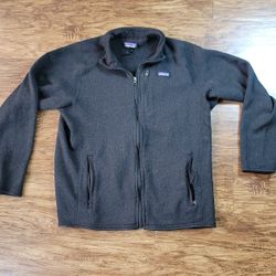 Patagonia Black Full Zip Fleece Jacket Men’s XL Warm Sweater Outdoor Hiking