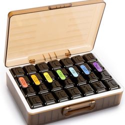 Travel Pill Organizer 4 Times a Day Weekly, BPA-Free Pill Premium Case