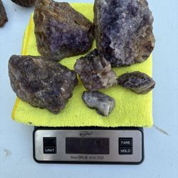 Almost 6 lbs purple Amethyst Geode 