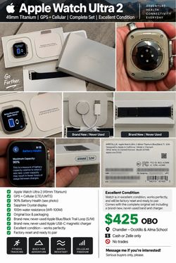 ⌚ Apple Watch Ultra 2 – 49mm Titanium GPS + Cellular