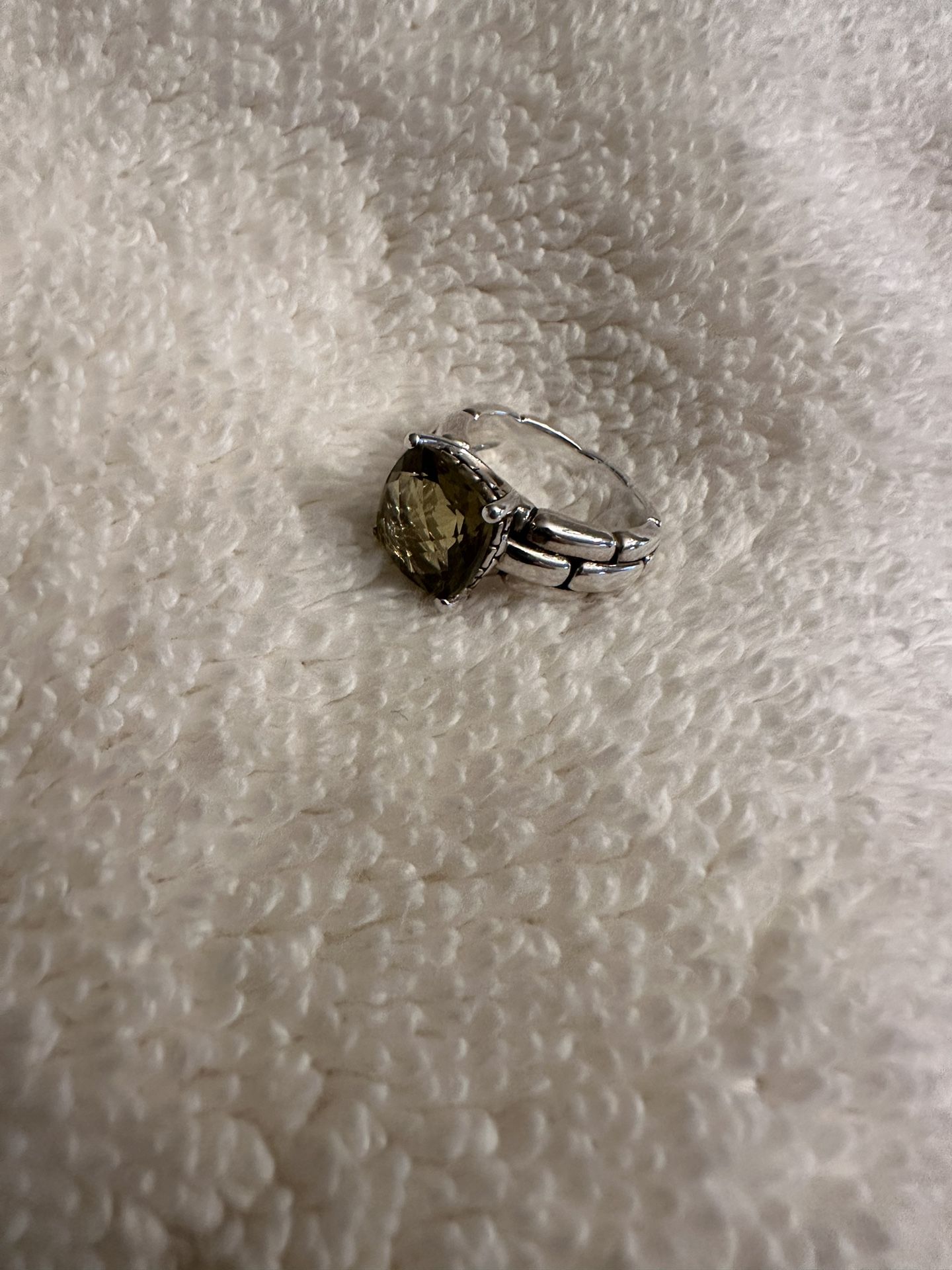 JAI sterling silver and quartz ring Size 5