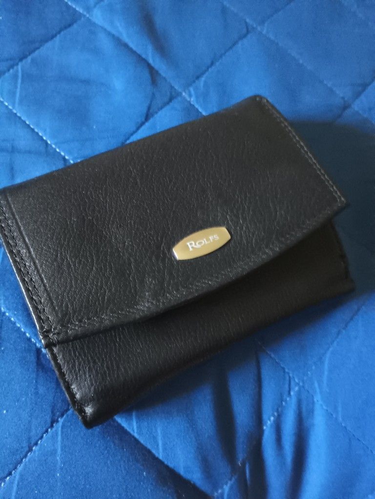 Rolf's Ladies Trifold Wallet in black