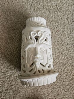 Ceramic two piece candle holder