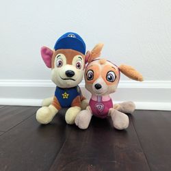 Paw Patrol - Chase And Skye Stuffies