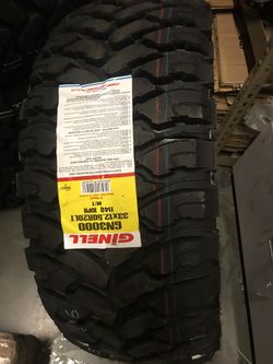 4x33x1250-18 Ginell mud tire $600 cash out the door no lowball