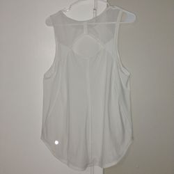 Lululemon White Athletic  sports tank size 10
