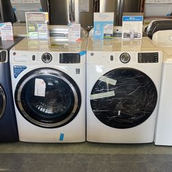 Open Box GE- Front Load Washer And Gas Dryer Set‼️Heavy Duty Large Capacity‼️