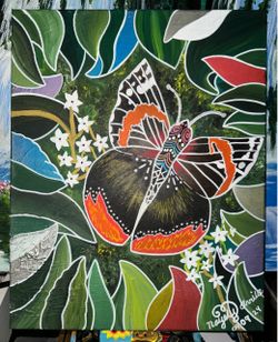 Beautiful butterfly painting that I made 👩‍🎨