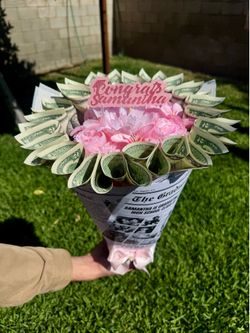 Custom Graduation Money Flower Bouquet