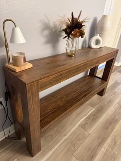 Wood Console Table with Lower Shelf OBO