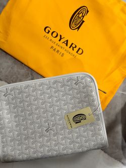 Goyard White Monogram jouvence toiletry bag