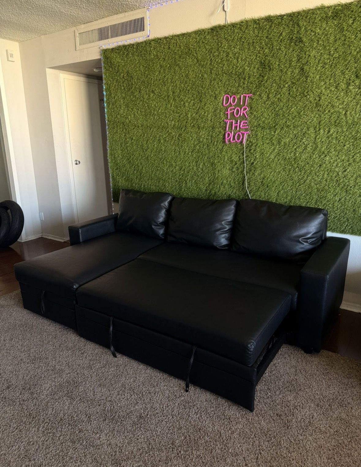 Black Leather Couch